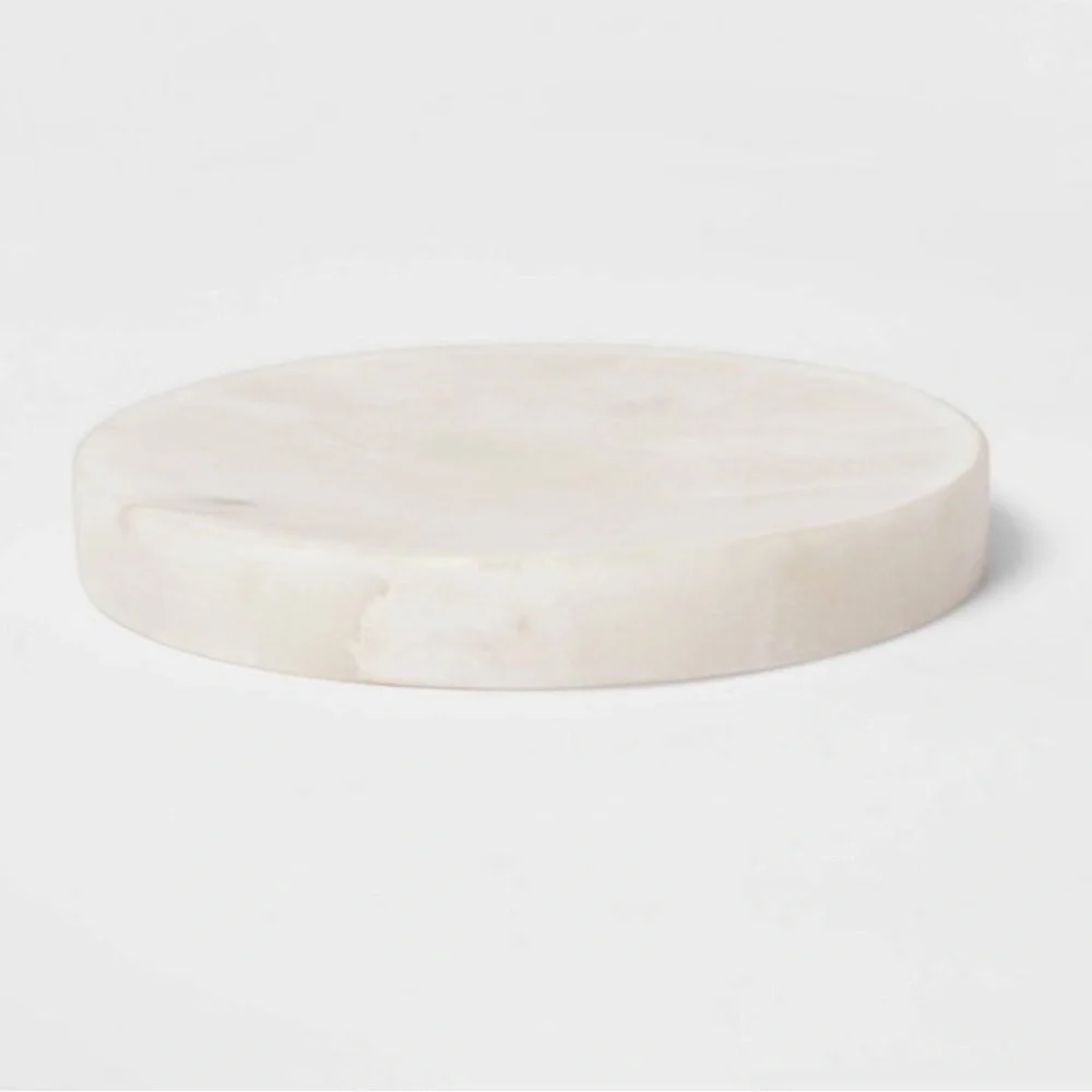 THRESHOLD NWT marble soap dish -white